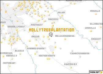 map of Molly Tree Plantation