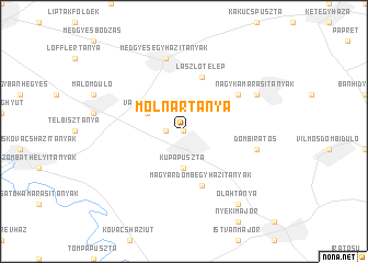 map of Molnártanya