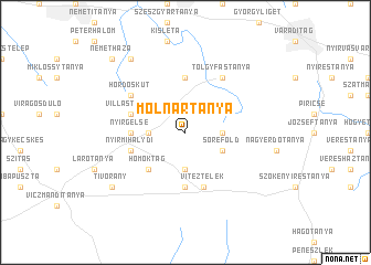 map of Molnártanya