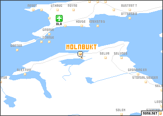 map of Mølnbukt