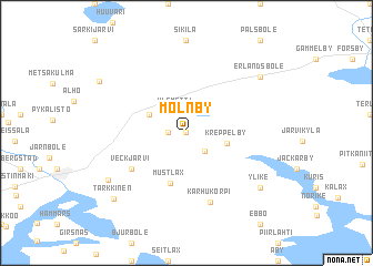 map of Molnby