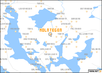 map of Mölntegen