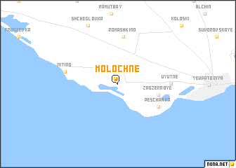 map of Molochne