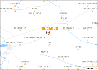 map of Molodava