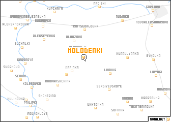 map of Molodënki