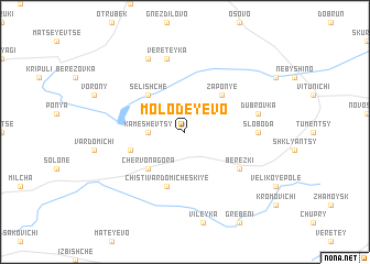 map of Molodeyevo