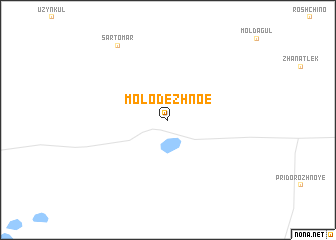 map of Molodezhnoe
