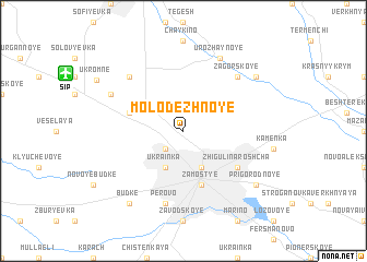 map of Molodezhnoye