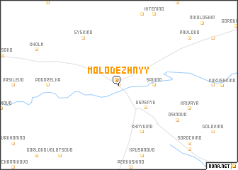 map of Molodëzhnyy