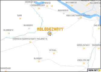 map of Molodezhnyy