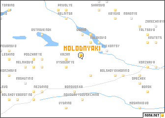 map of Molodnyaki