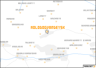 map of Molodogvardeysk