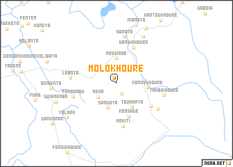 map of Molokhouré