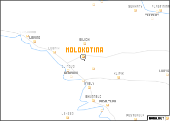map of Molokotina