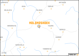 map of Molomos Hoek