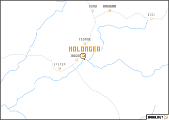 map of Molongea