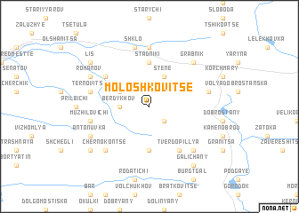 map of Moloshkovitse