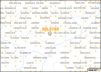 map of Molotán