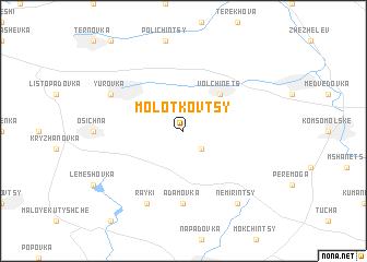 map of Molotkovtsy
