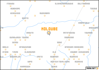 map of Moloubé