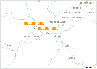 map of Moloundou