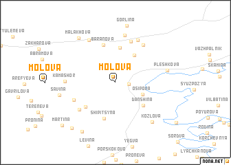 map of Molova