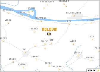 map of Molovin