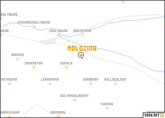 map of Molozina