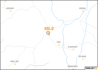 map of Molo