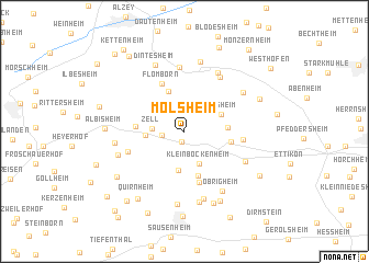 map of Mölsheim