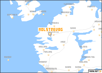 map of Mølstrevåg