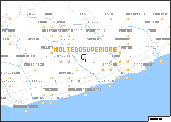 map of Moltedo Superiore