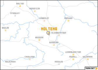 map of Moltema