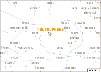 map of Møltrup Hede