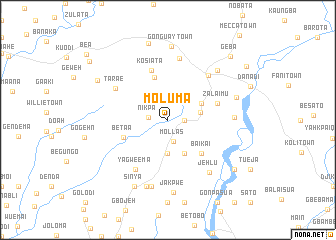 map of Moluma