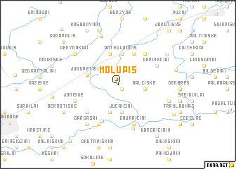 map of Molupis