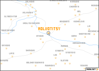 map of Molvotitsy