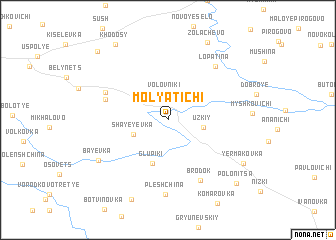 map of Molyatichi