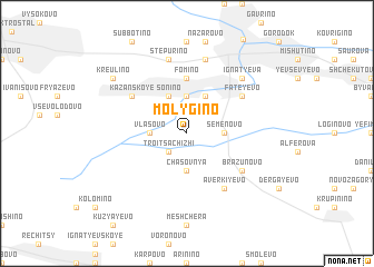 map of Molygino