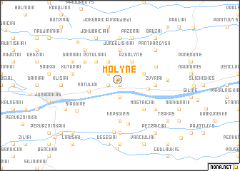 map of Molynė