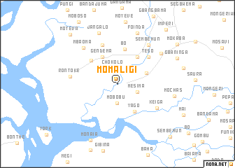 map of Momaligi