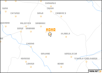 map of Môma