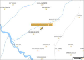 map of Mombo-Munene