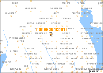 map of Momé Hounkpati