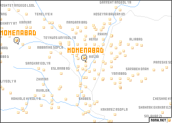 map of Moʼmenābād