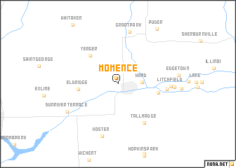 map of Momence