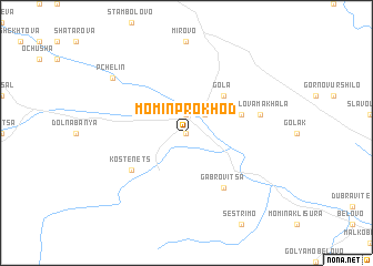 map of Momin Prokhod