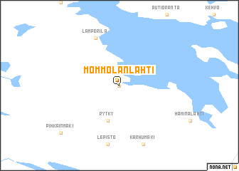 map of Mömmölänlahti