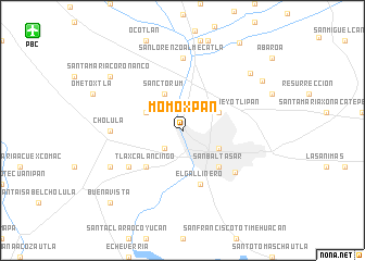 map of Momoxpan