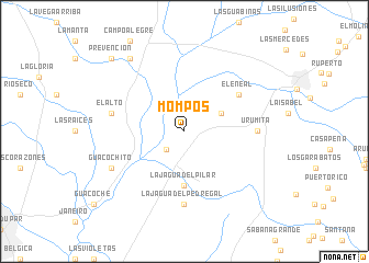 map of Mompós